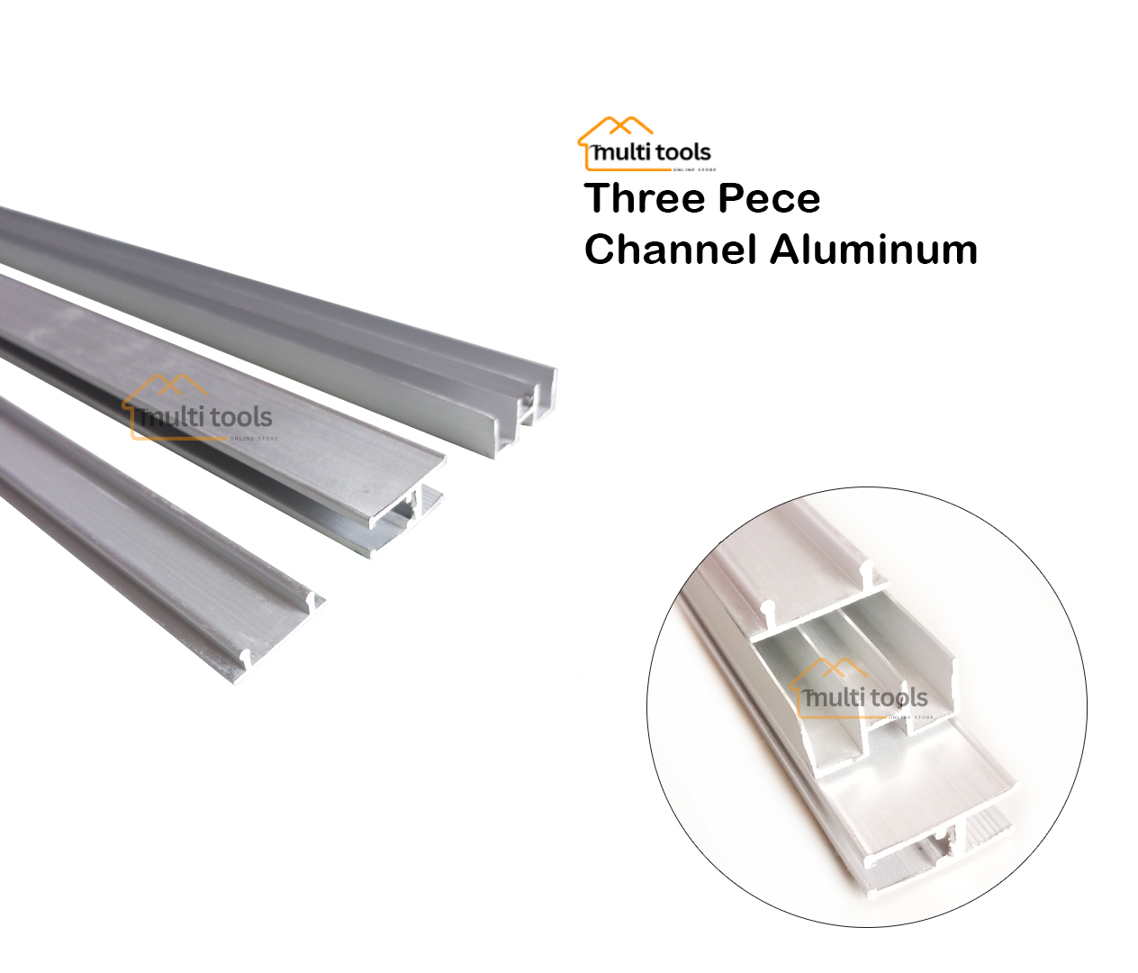 Three Pece Channel Aluminum 12 Feet Length